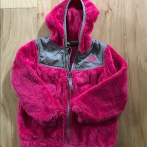 Good condition toddler Oso Northface zip up